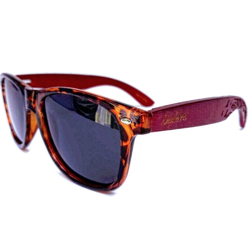 Premium Tortoise Frame Wood Sunglasses, Polarized